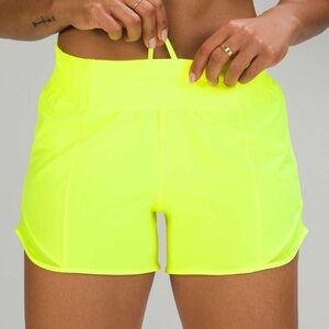 Lululemon Hotty Hot High-Rise Short 4" Highlight Yellow
